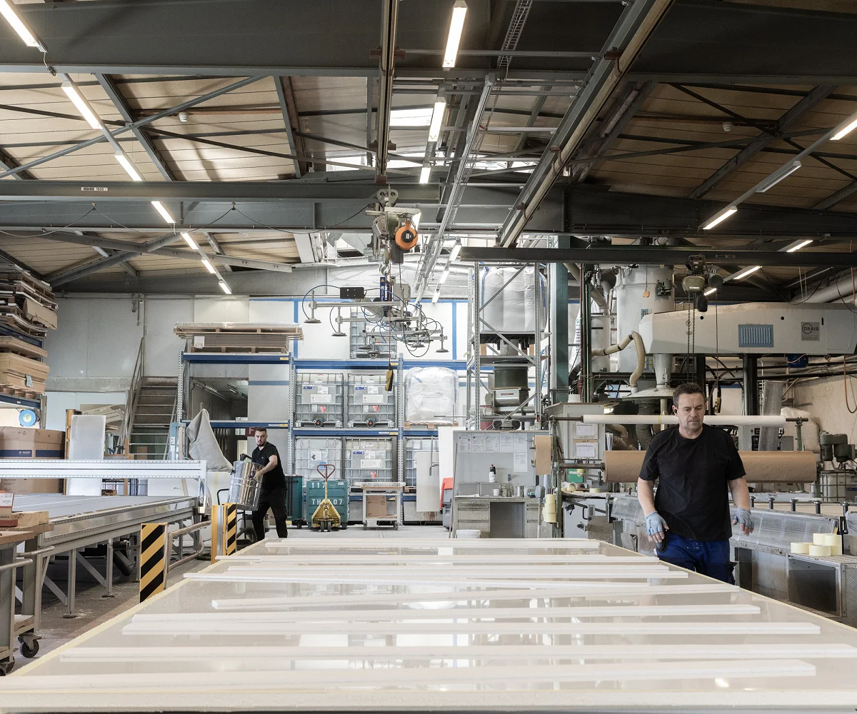 Fotoshooting bei der Coratec AG: Materialoberfläche im Detail
