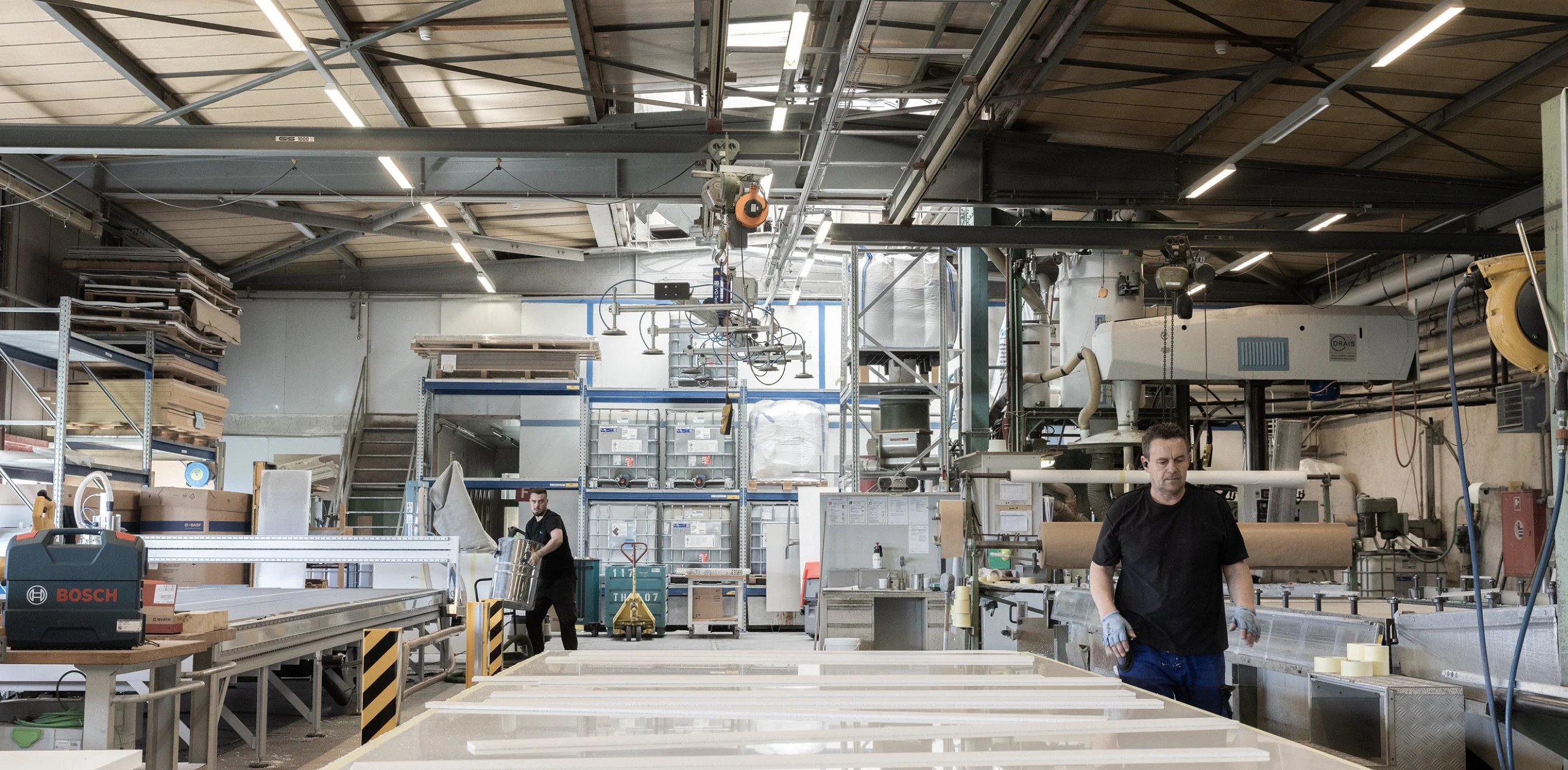 Fotoshooting bei der Coratec AG: Materialoberfläche im Detail