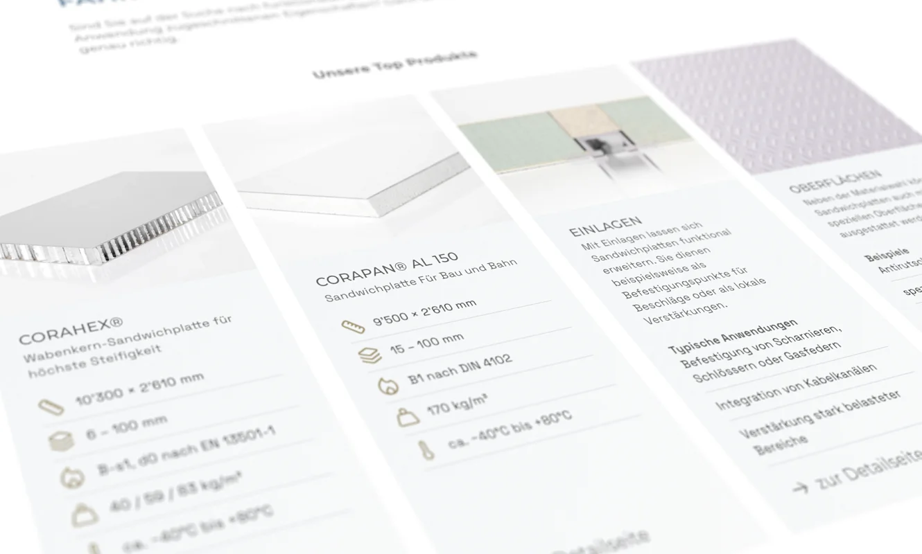 Neue Coratec-Website: Ansicht des digitalen Kalkulators