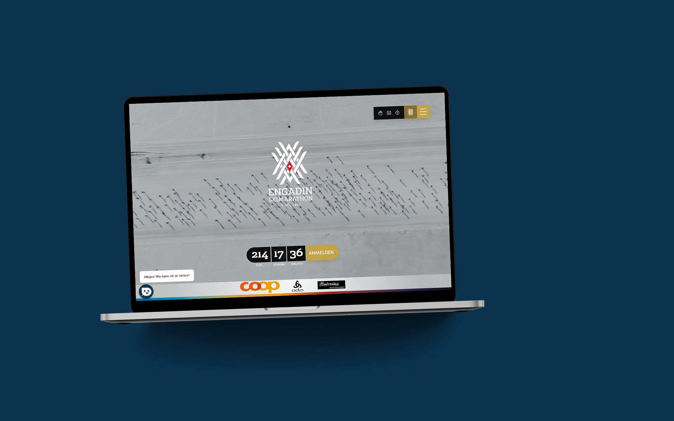 Responsive Website für Engadin Skimarathon